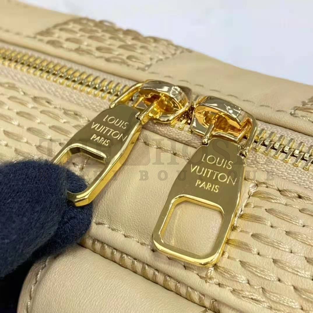 L0vis Vvtt0n LV Women Pochette Troca Handbag Cashmere Beige Damier Quilt Lamb Leather Master Quality