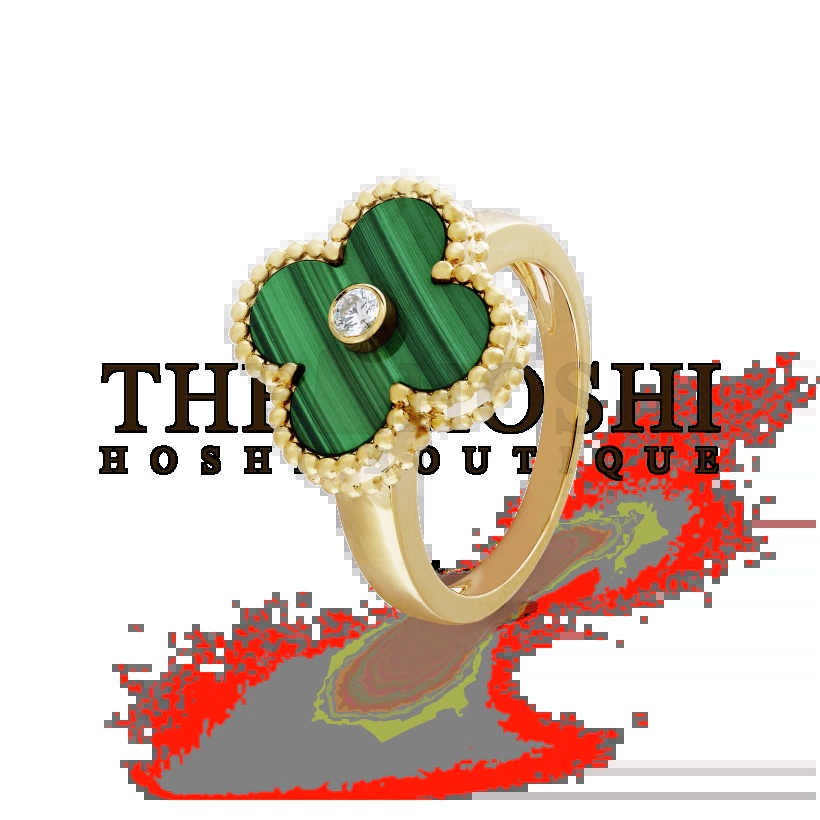 V*n Cl**f & Arpels Clover Ring with D1am0nds Replica, Vintage Alhambra ring, Three Colours Available Master Quality