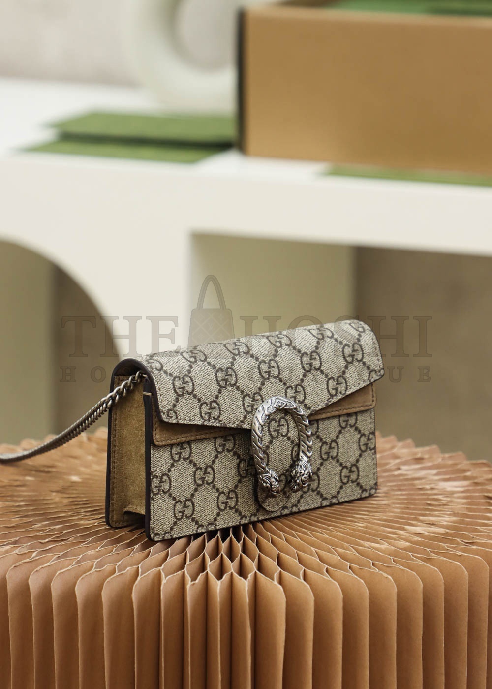 Gvc*1 GG Women Dionysus GG Svp*me Mini Bag-Sandy 16.5*10*4cm Master Quality