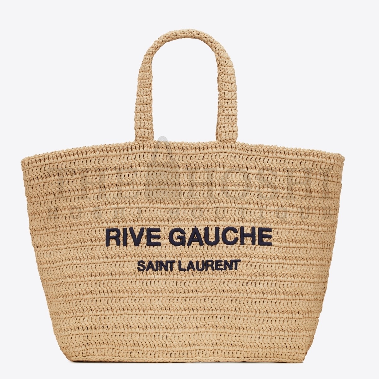 Sa1nt Lau*nt Rive Gauche Tote Bag in Beige Raffia Crochet Master Quality