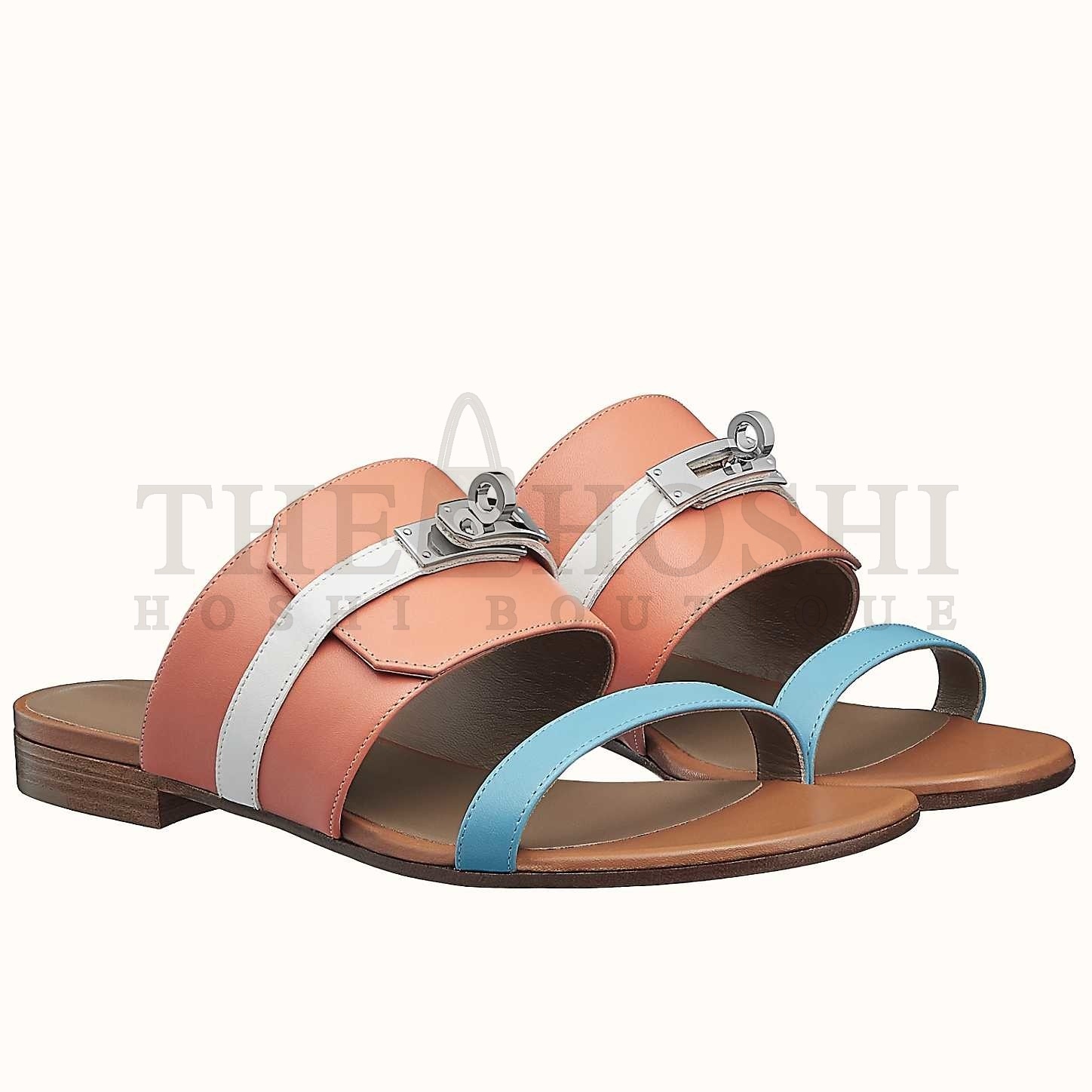 H**me5 Avenue Sandals In Multicolour Calfskin Master Quality