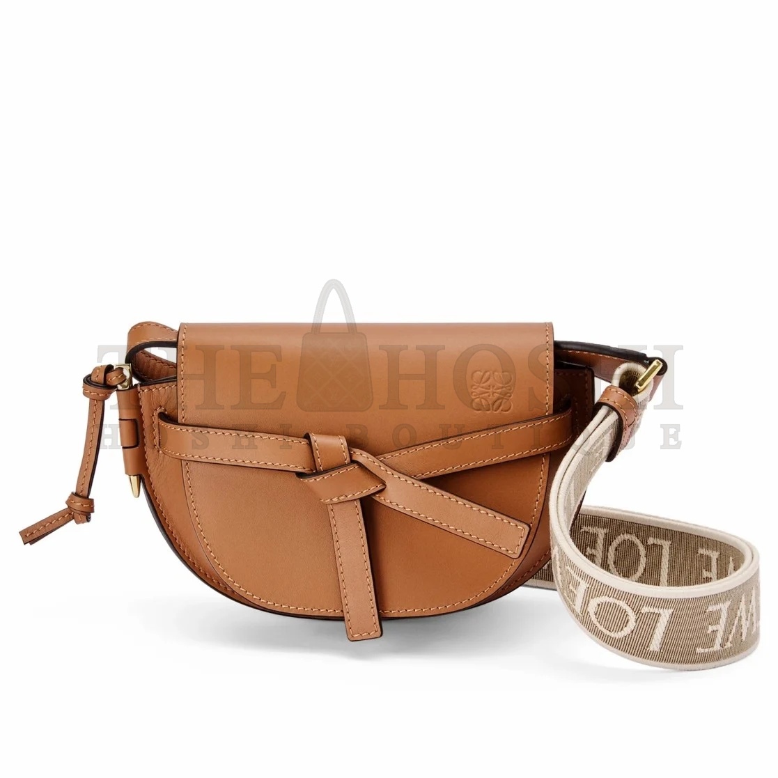 L0ew* Gate Dual Mini Bag In Tan Calfskin Master Quality