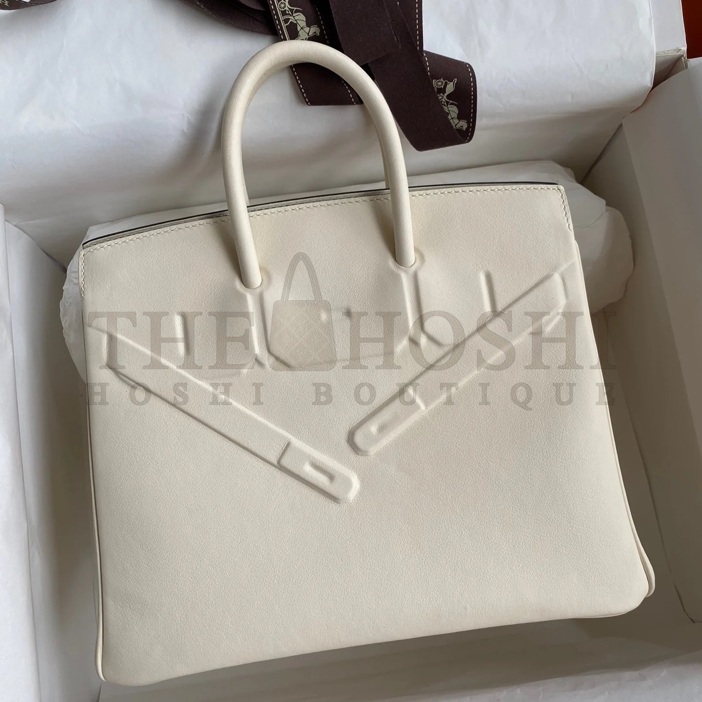 H**me5 Shadow Birkin 25 Limited Edition Bag In Craie Swift Calfskin Master Quality