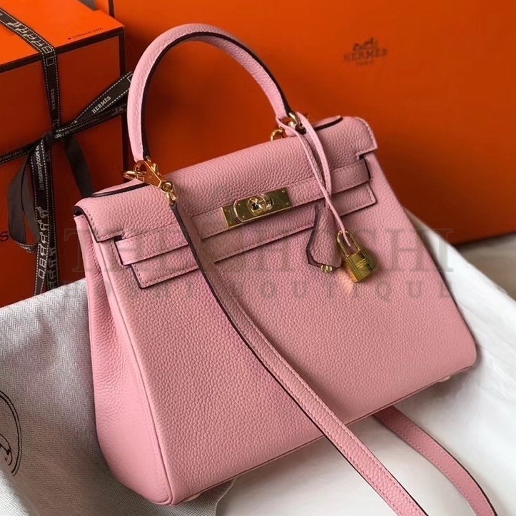 H**me5 Pink Clemence Kelly 25cm GHW Bag Master Quality