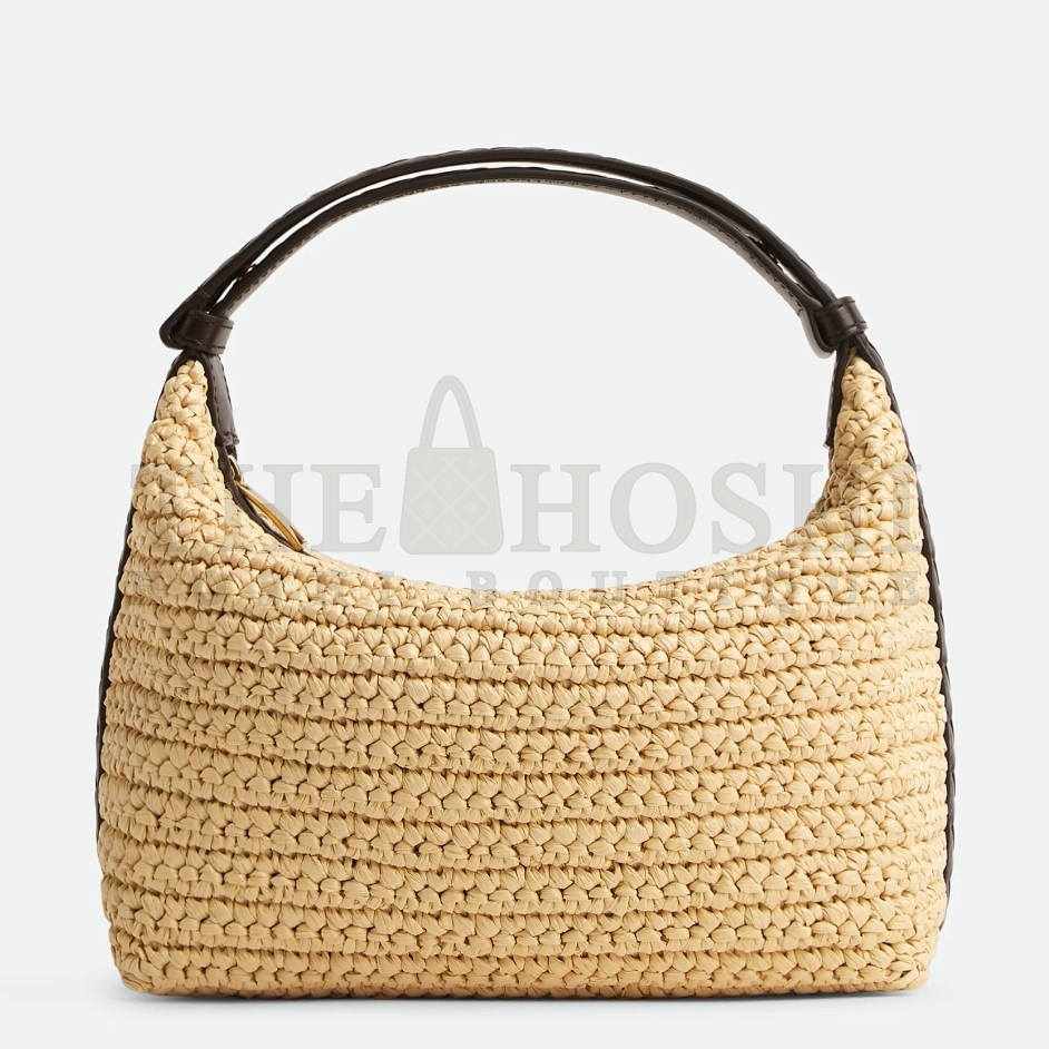 B0tt*ga Ven*ta Mini Wallace Bag in Natural Raffia Master Quality