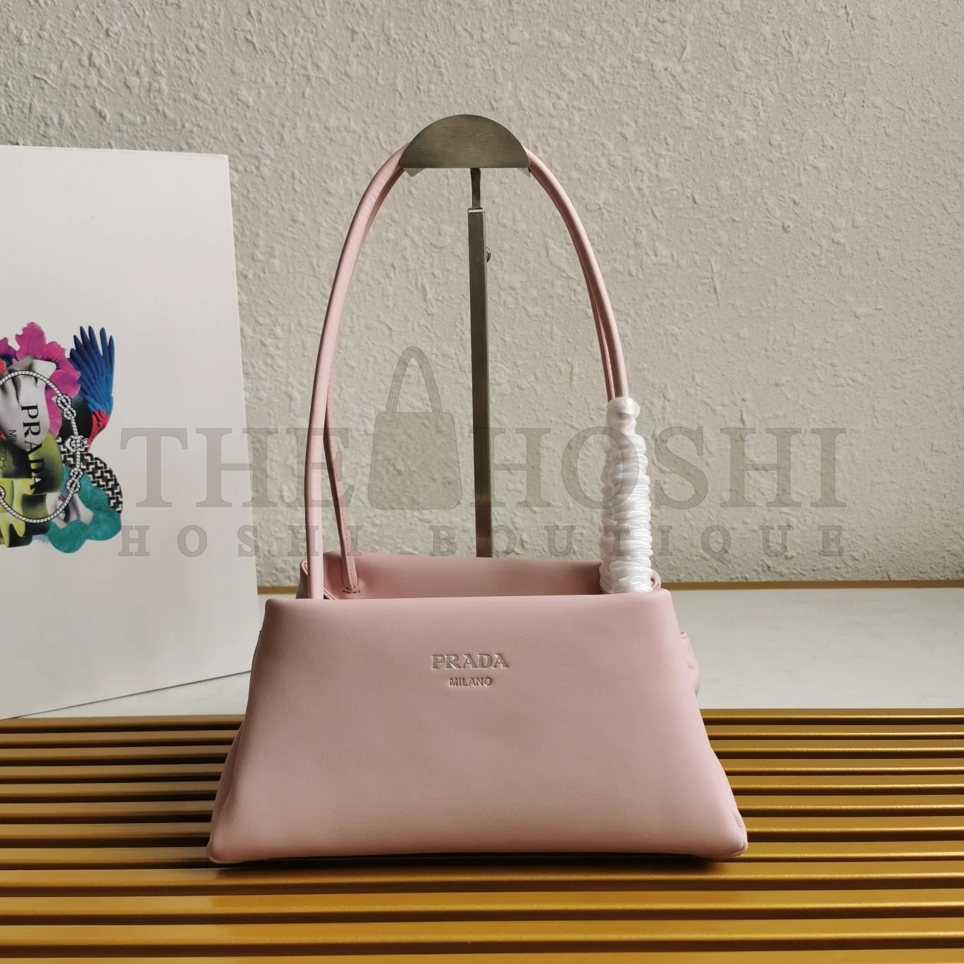 Pra*a S*pernova Small Shoulder Bag In Pink Calfskin Master Quality