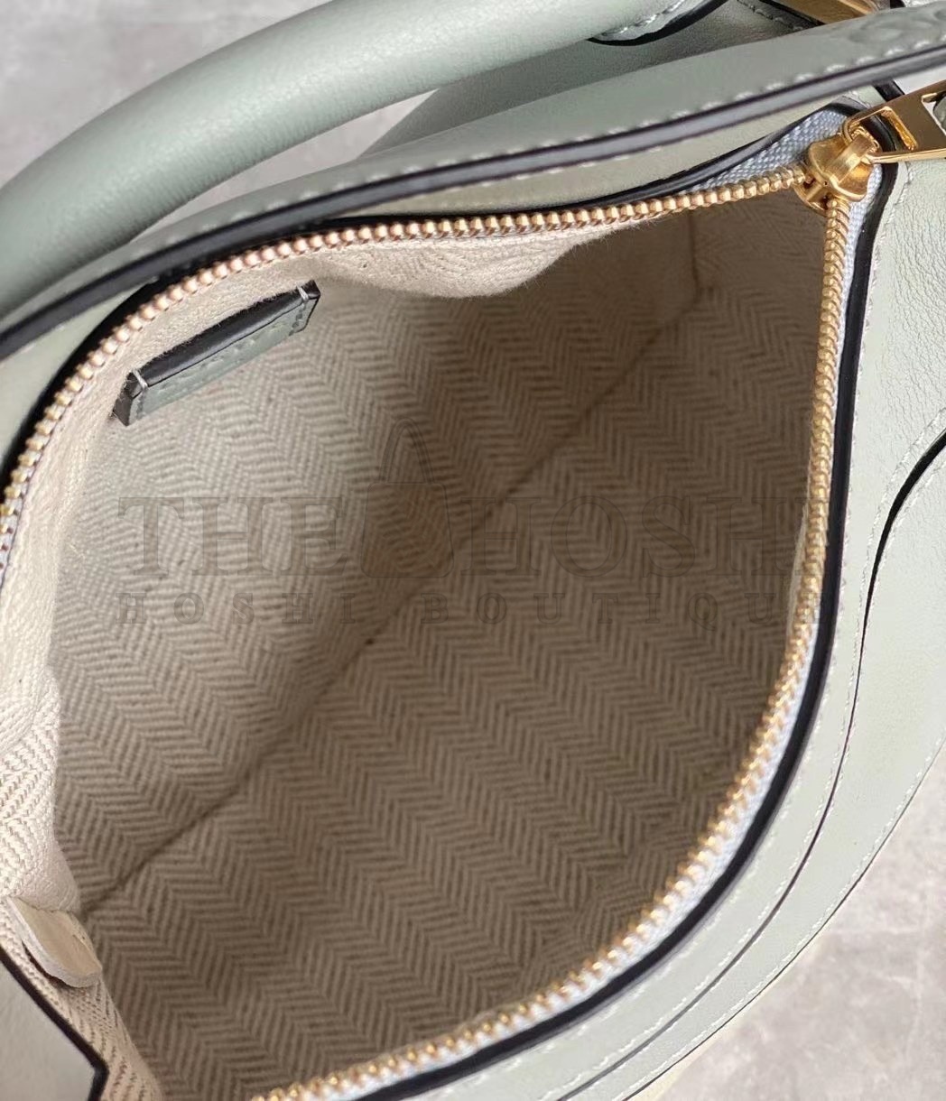 L0ew* Puzzle Mini Bag In Grey/Cream/White Calfskin Master Quality