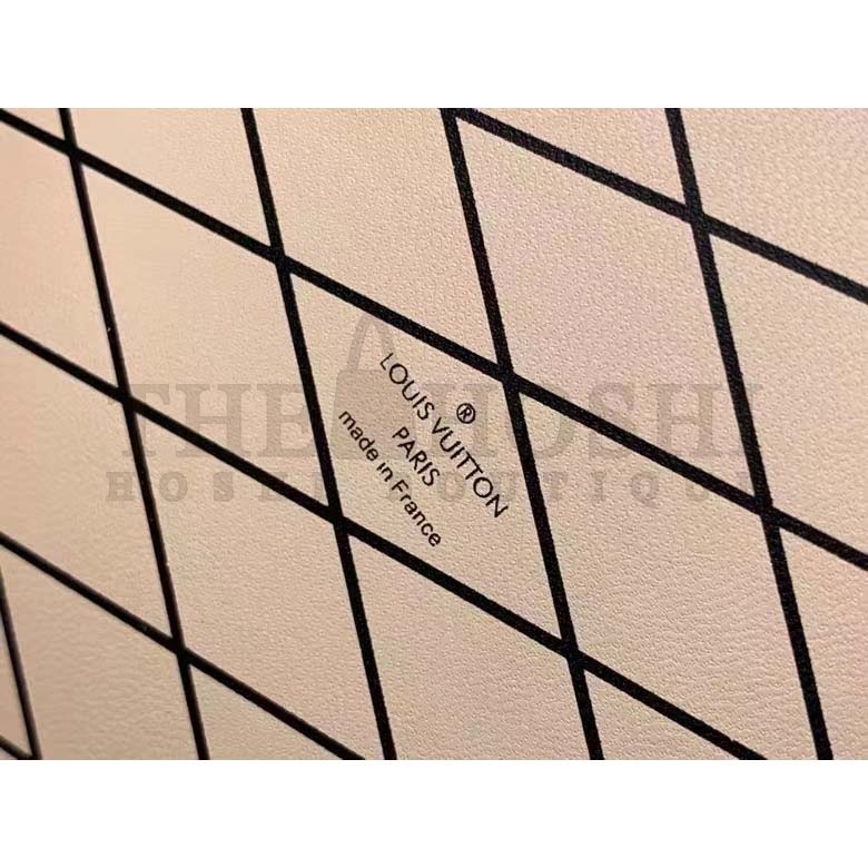 L0vis Vvtt0n LV Women Petite Malle Handbag Fluo Pink Tufted Grained Calfskin Leather Master Quality