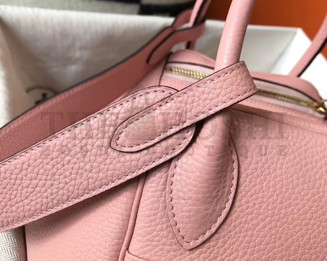 H**me5 Lindy 26cm Bag In Pink Clemence With GHW Master Quality