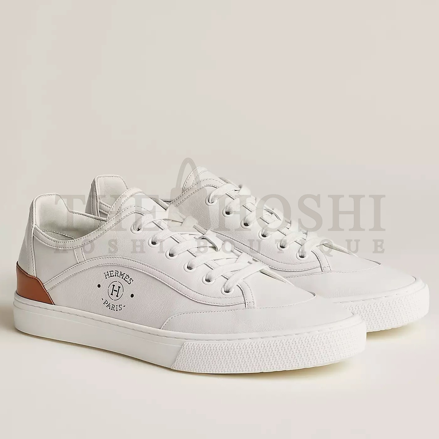 H**me5 Men's Get Sneakers in White Calfskin Master Quality