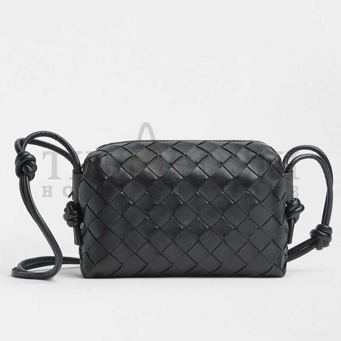 B0tt*ga Ven*ta Loop Mini Bag In Black Intrecciato Lambskin Master Quality