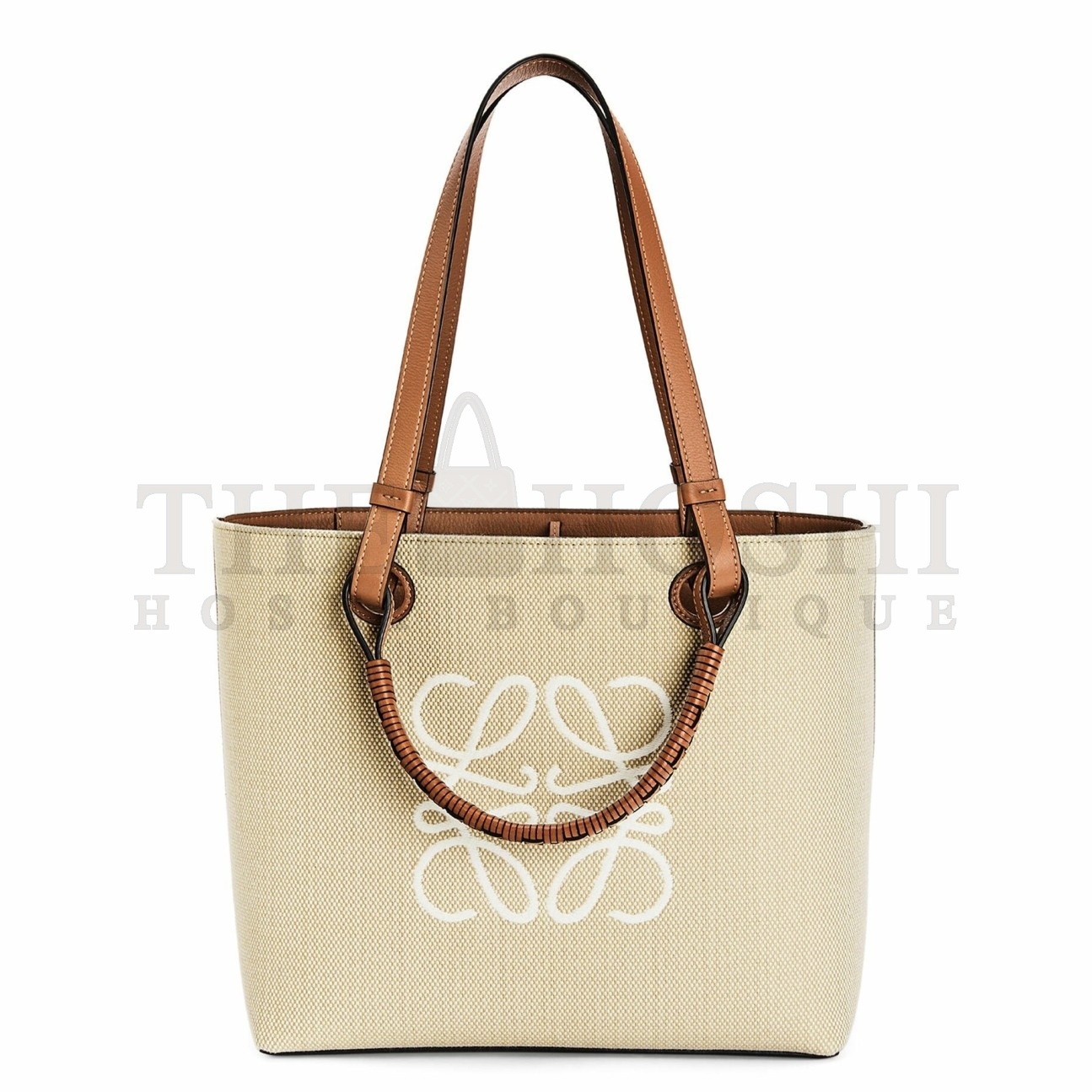 L0ew* Anagram Small Tote In Jacquard and Calfskin Master Quality