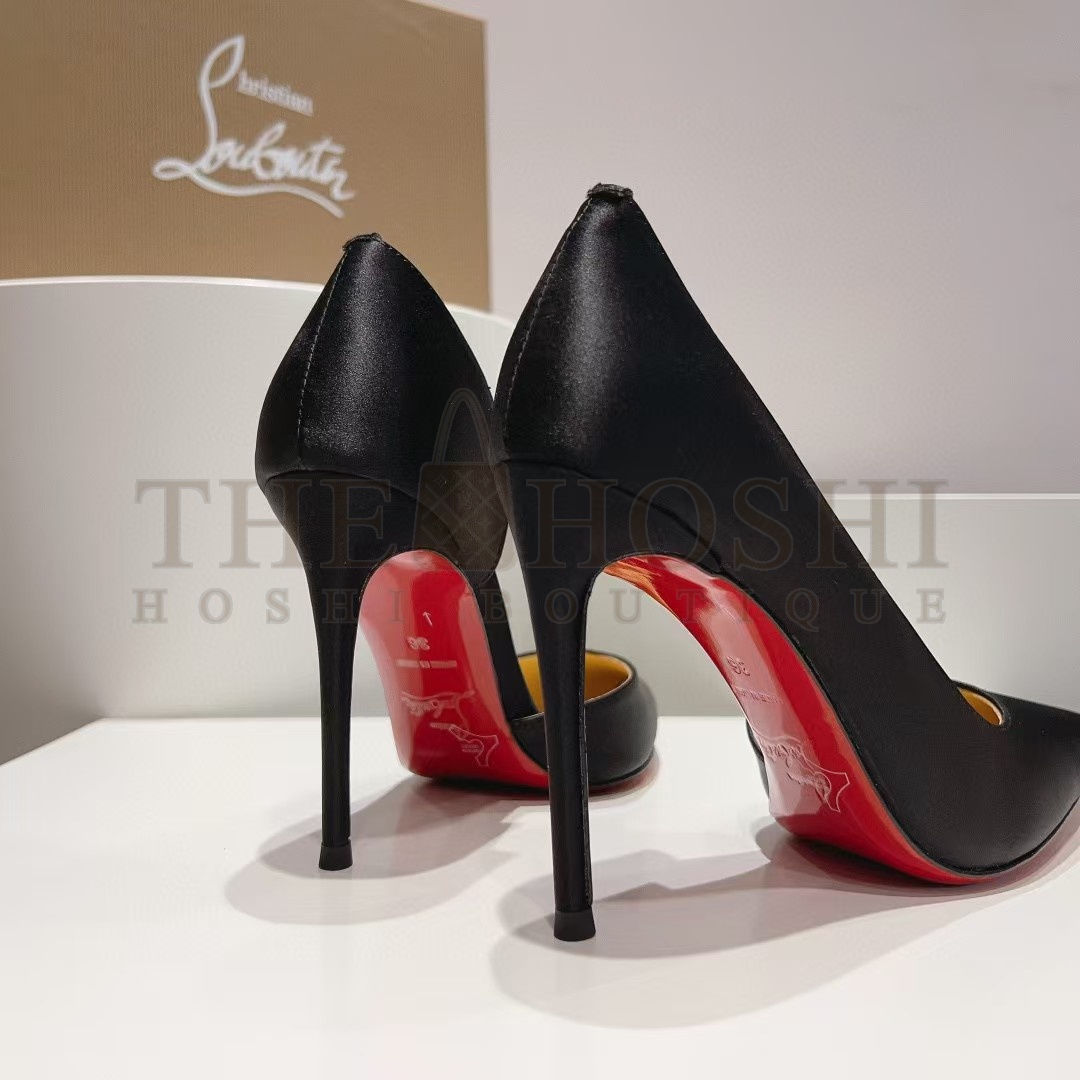 Chr1st1an Louboutin CL Iriza Pumps 10cm Black Suede Heels 3130523B Master Quality