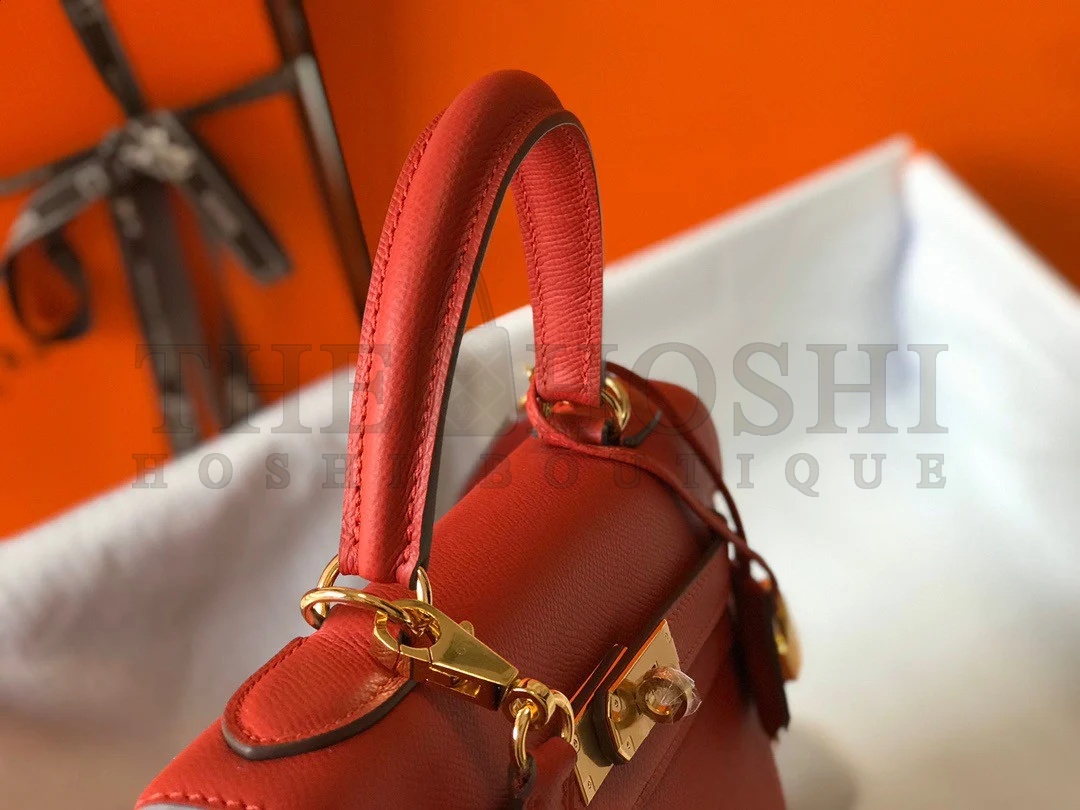 H**me5 Kelly 28cm Sellier Bag in Red Epsom Calfskin GHW Master Quality