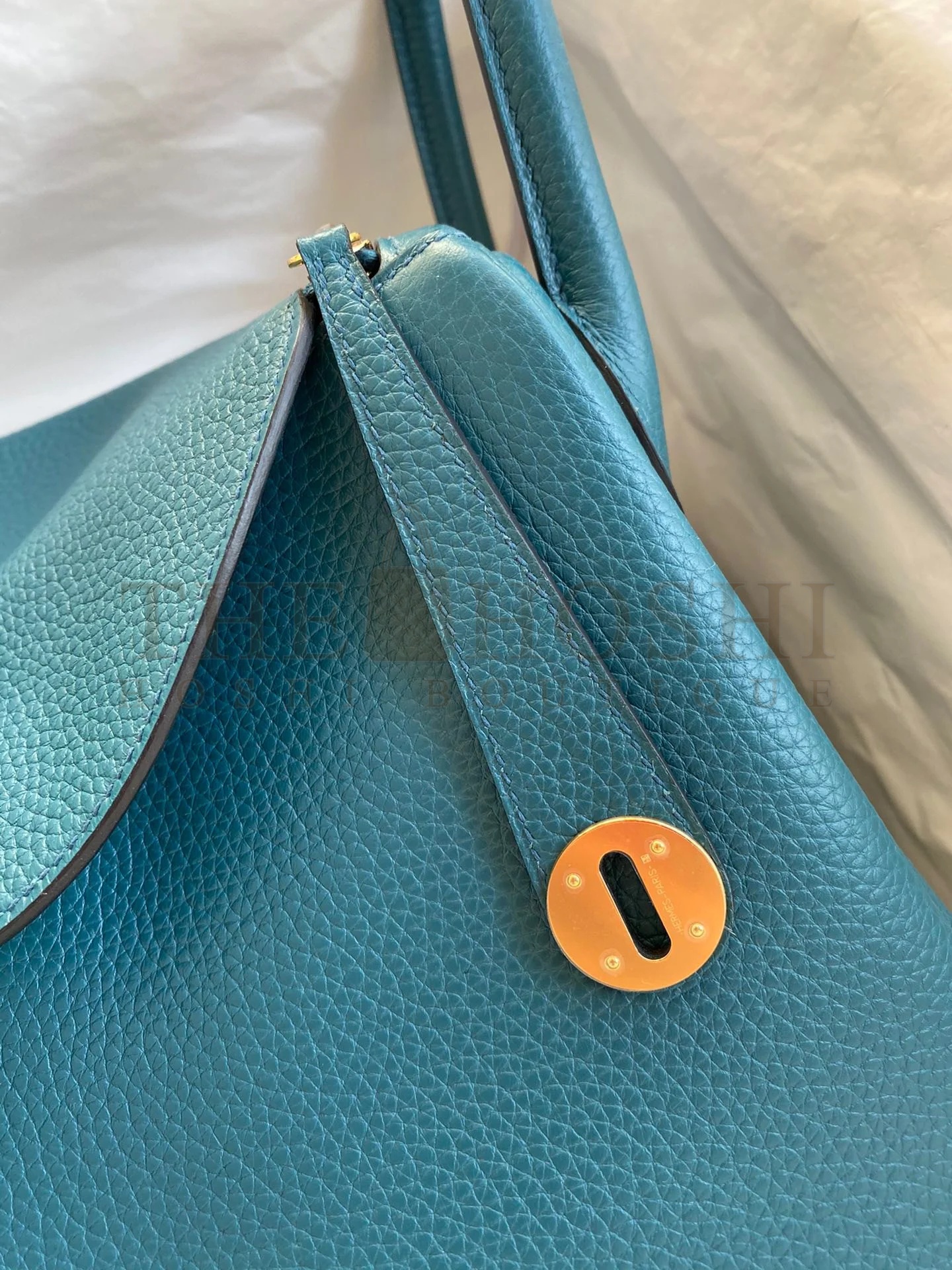 H**me5 Lindy 30 Handmade Bag In Vert Bosphore Clemence Leather Master Quality