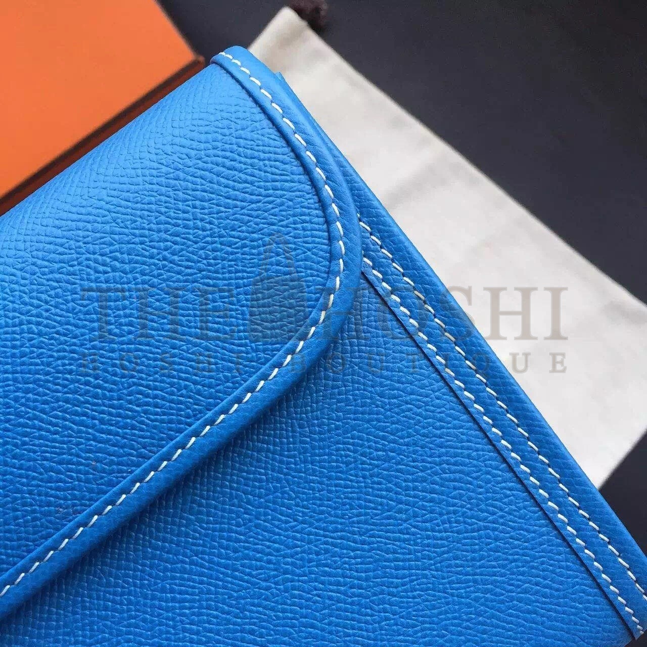 H**me5 Blue Epsom Jige Elan 29 Clutch Bag Master Quality