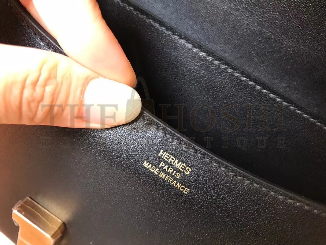 H**me5 Swift Constance 24cm Black Handmade Bag Master Quality