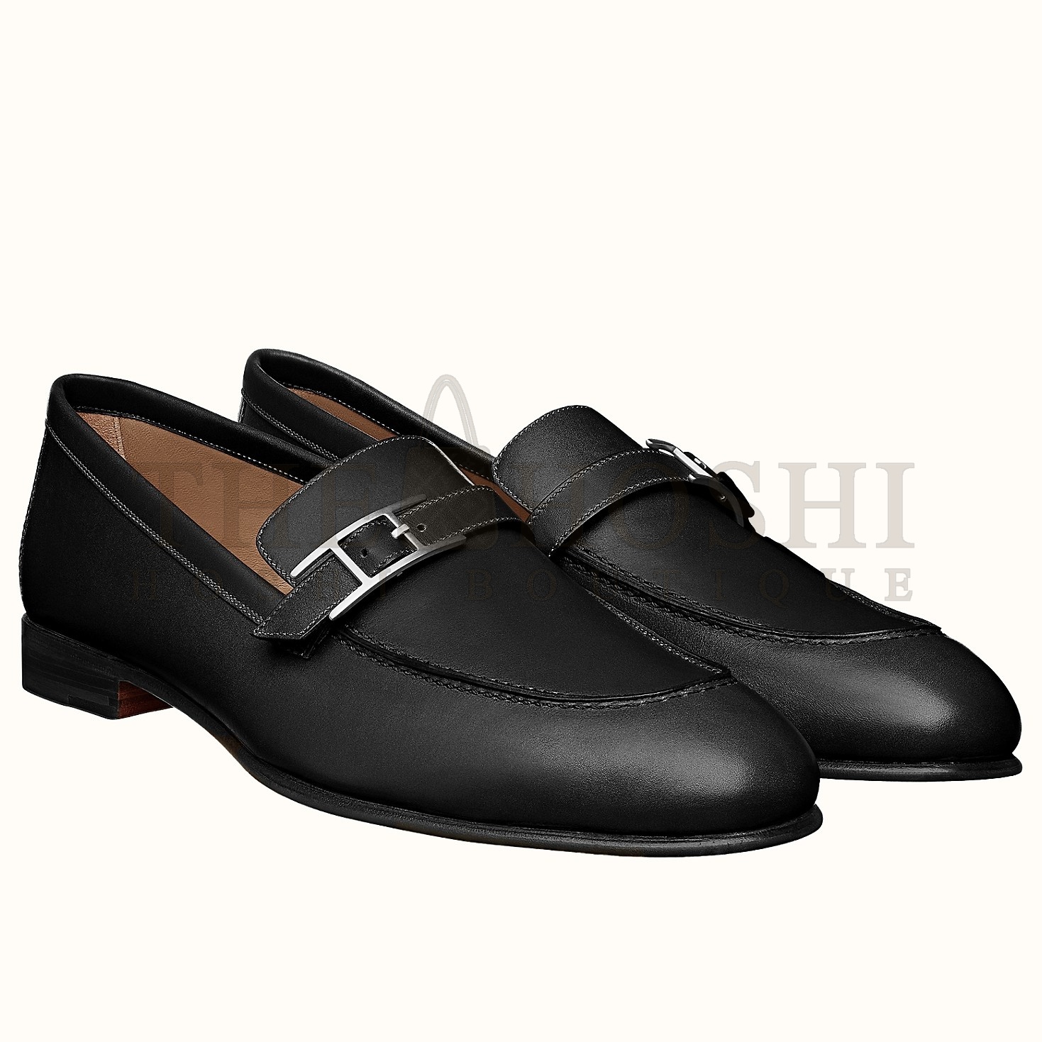 H**me5 Men's Monterey Loafers In Black Calfskin Master Quality