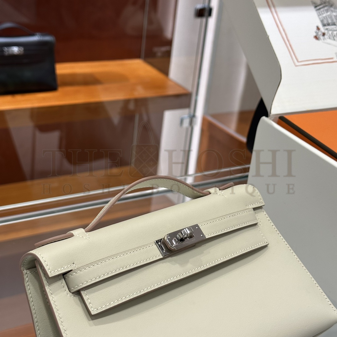 H**me5 Kelly Pochette Swift Bag Handmake 22x12x7cm Master Quality