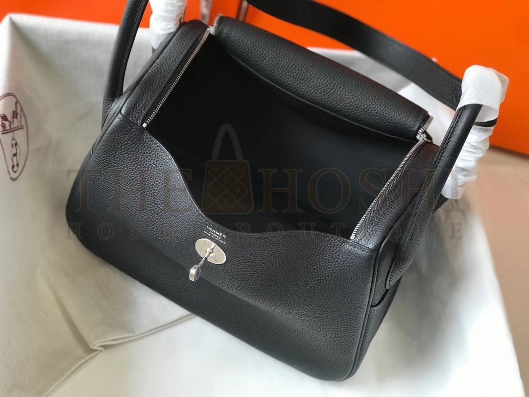 H**me5 Lindy 26cm Bag In Black Clemence With PHW Master Quality
