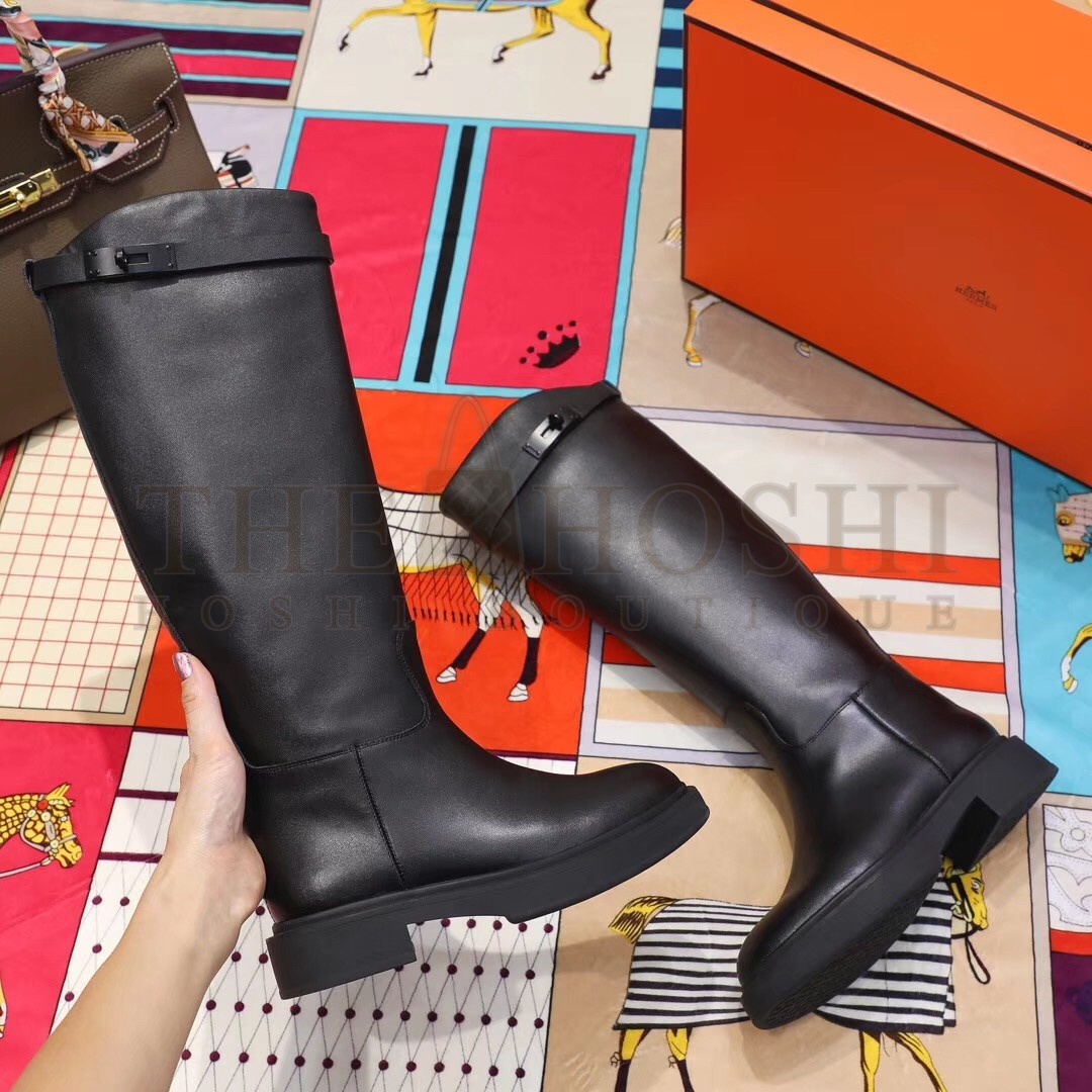 H**me5 Variation Boots In Black Calfskin Master Quality