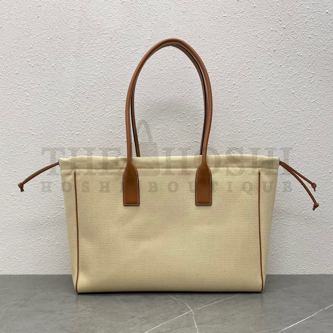 Ce1i*e Cabas Drawstring Cuir Triomphe Bag in Canvas Master Quality