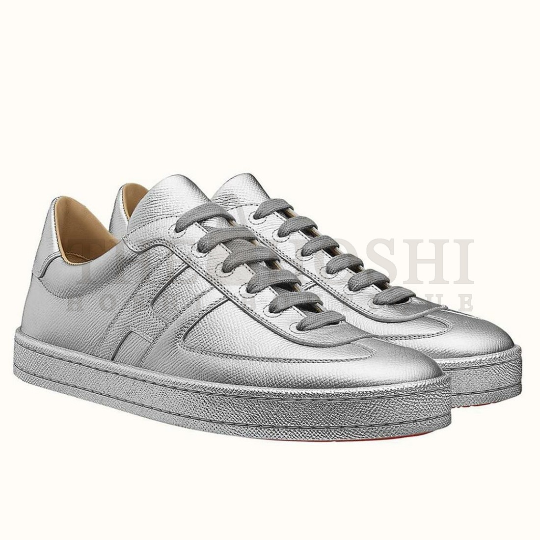 H**me5 Boomerang Sneakers In Silver Epsom Leather Master Quality