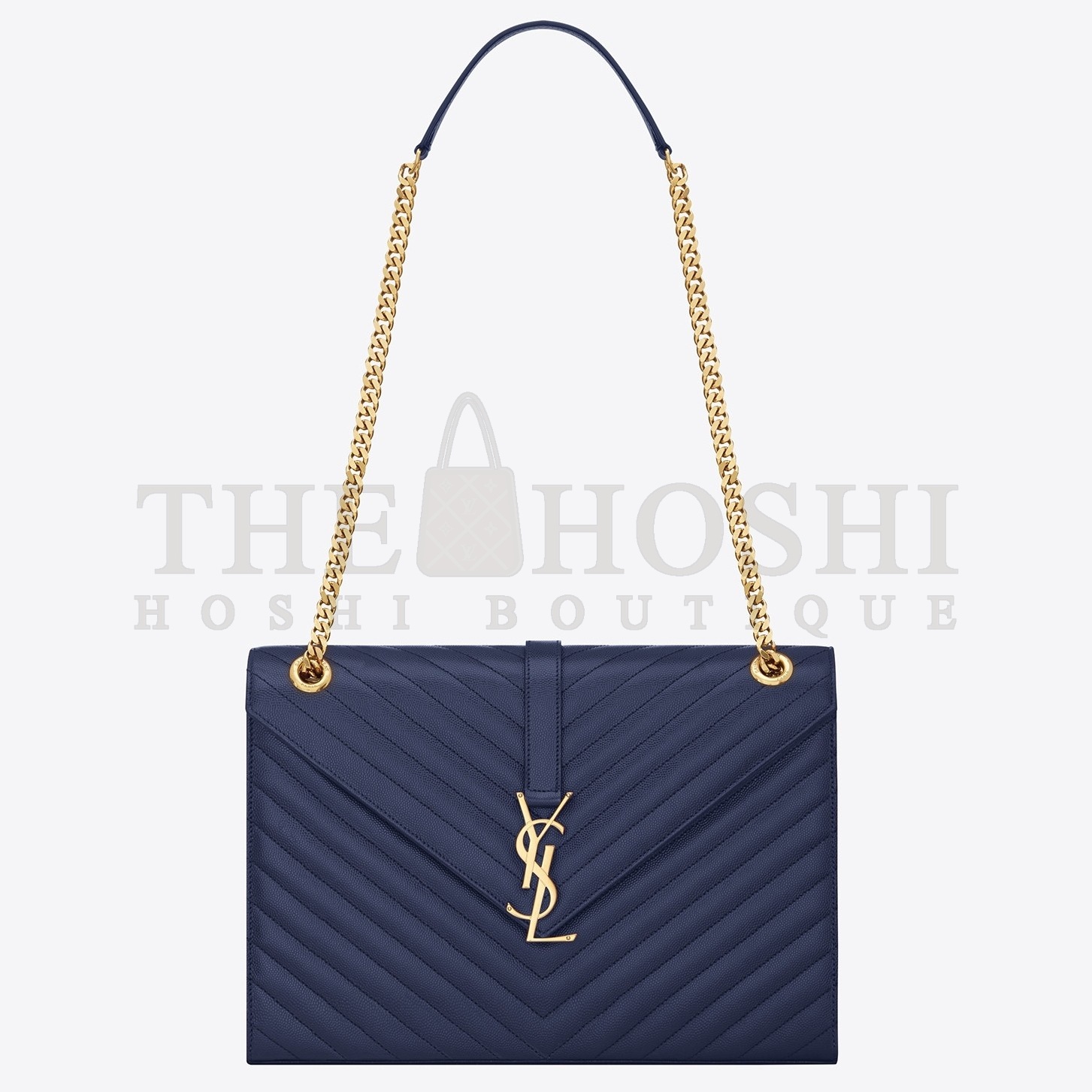 Sa1nt Lau*nt Large Monogramme Envelope Navy Shoulder Bag Master Quality