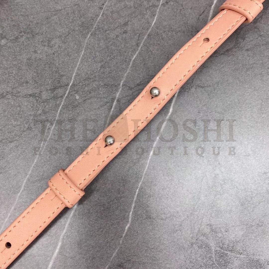 B0tt*ga Ven*ta Small Point Top Handle Bag In Peachy Leather Master Quality