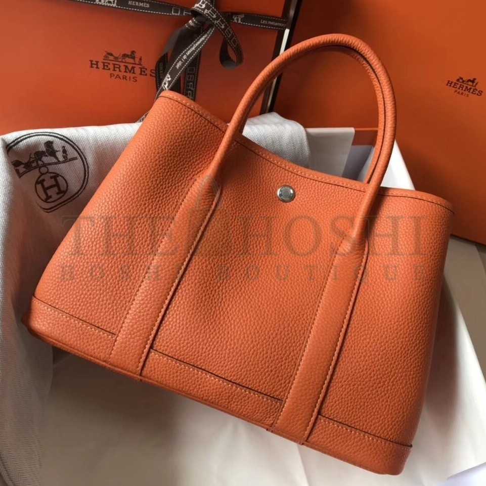 H**me5 Orange Clemence Garden Party 30cm Handmade Bag Master Quality