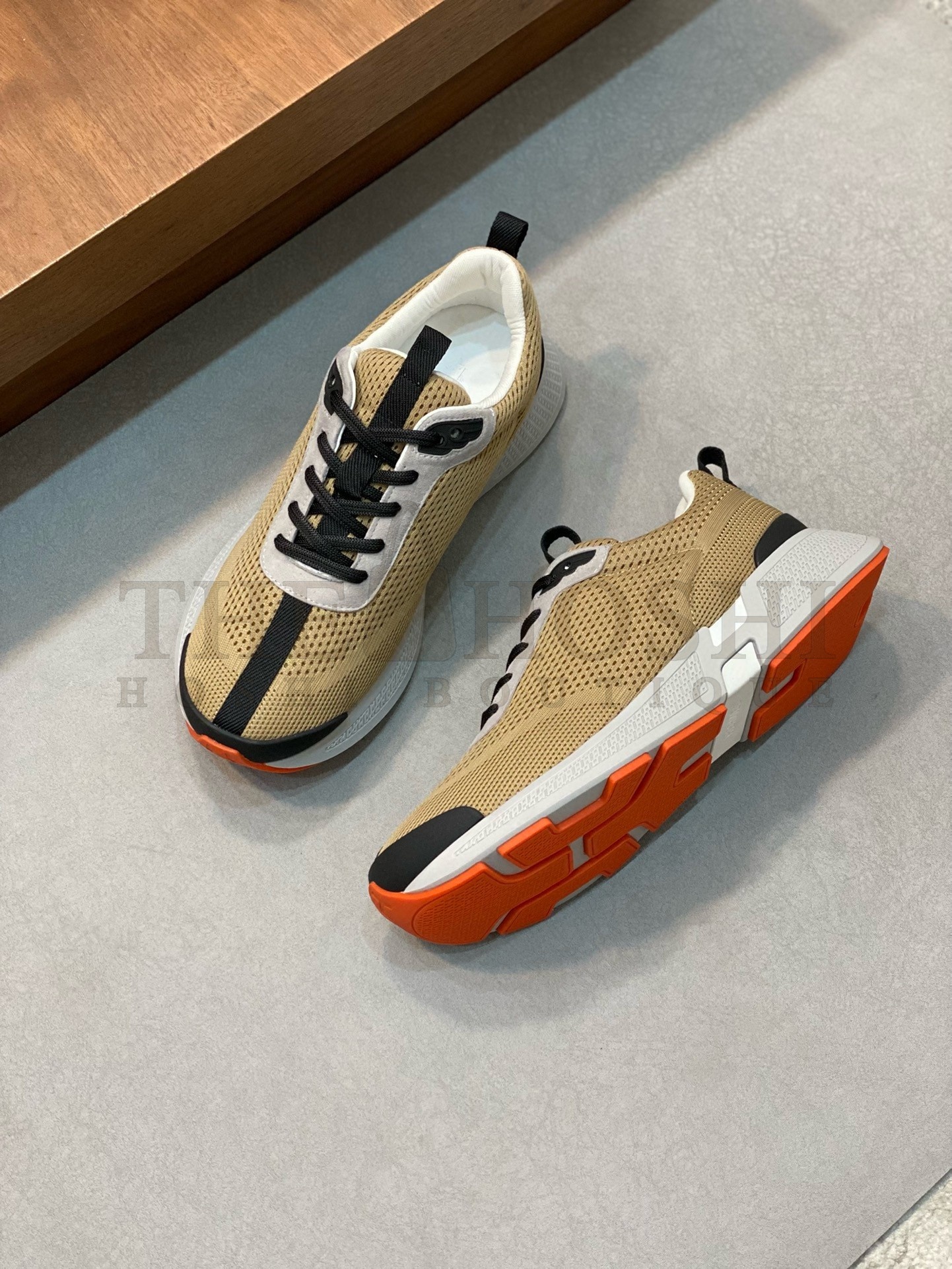 H**me5 Heros Sneakers in Khaki Technical Knit Master Quality