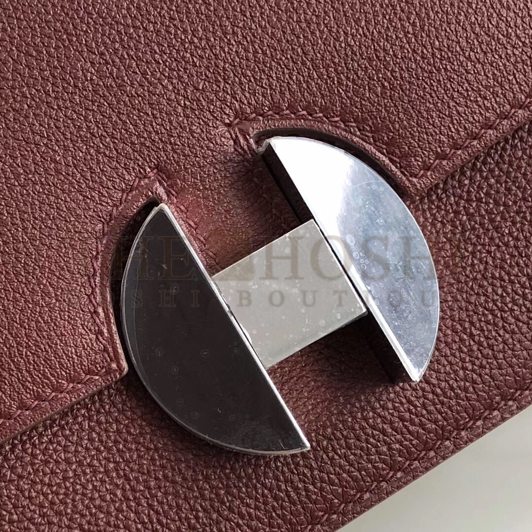 H**me5 2002 20cm Bag In Bordeaux Evercolor Calfskin Master Quality