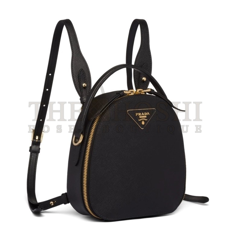 Pra*a Odette Backpack In Black Saffiano Leather Master Quality