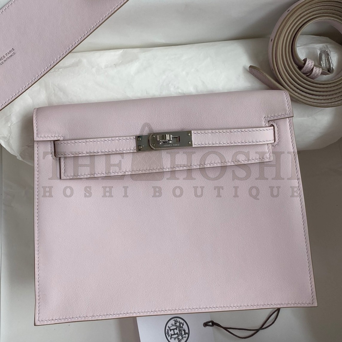 H**me5 Kelly Danse II Bag In Mauve Pale Evercolor Calfskin Master Quality
