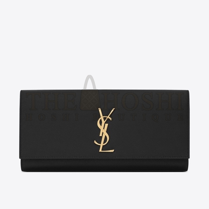 Sa1nt Lau*nt Kate Clutch In Black Grained Leather Master Quality