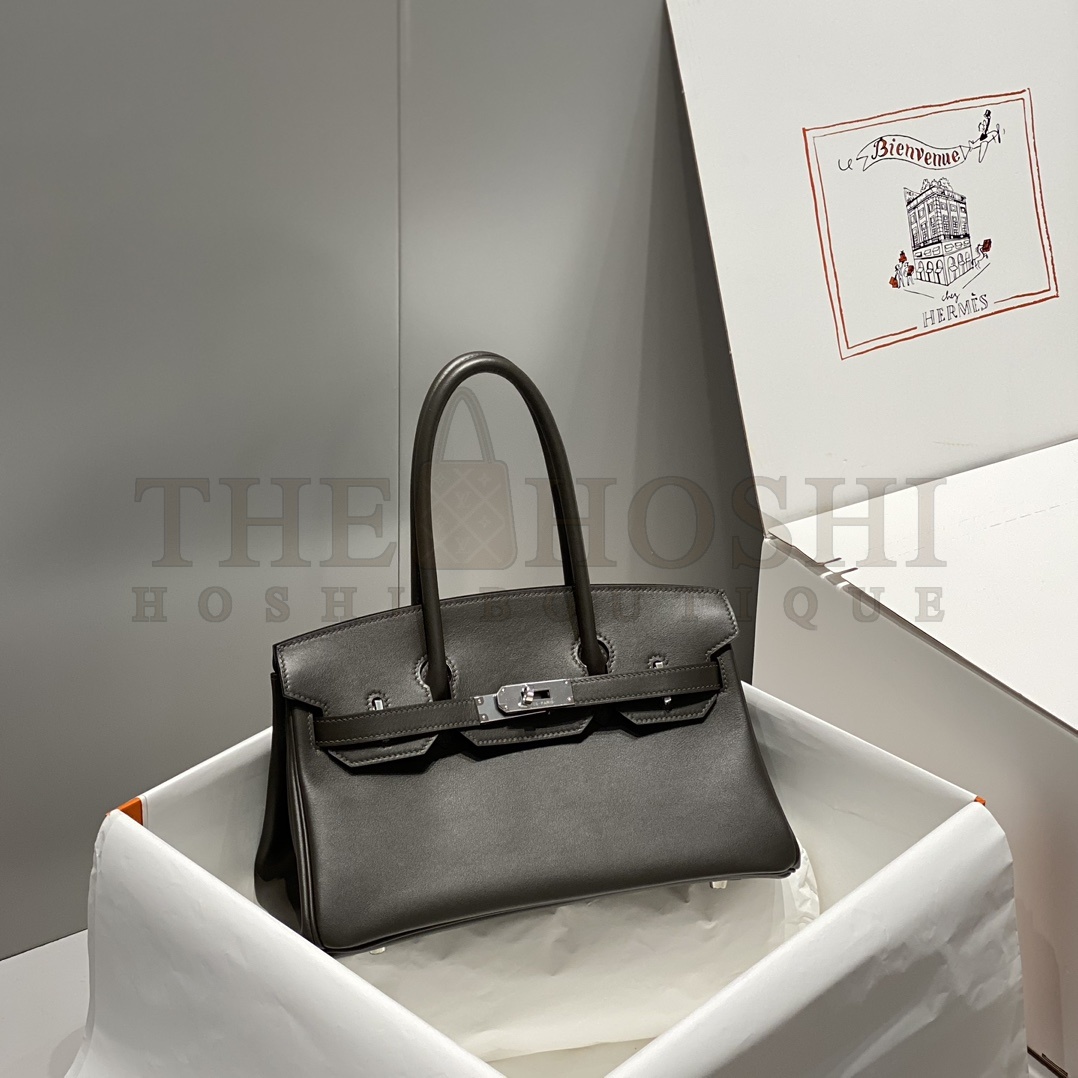 H**me5 Birkin Shoulder Mini 29cm Swift Leather 8F Tin black  and Hardware Master Quality