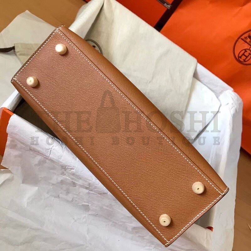 H**me5 Gold Epsom Kelly 28cm Handmade Bag Master Quality