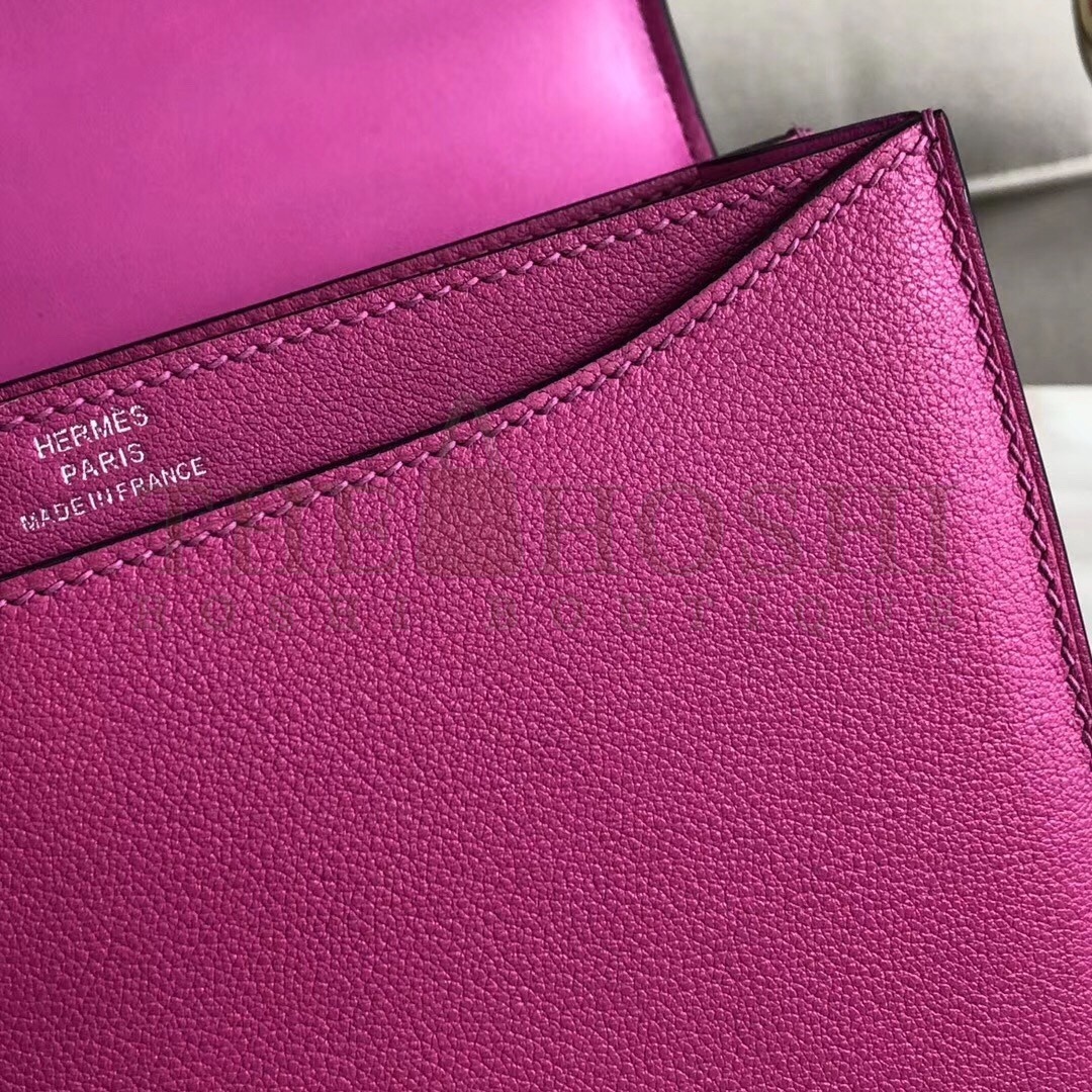 H**me5 2002 20cm Bag In Rose Purple Evercolor Calfskin Master Quality