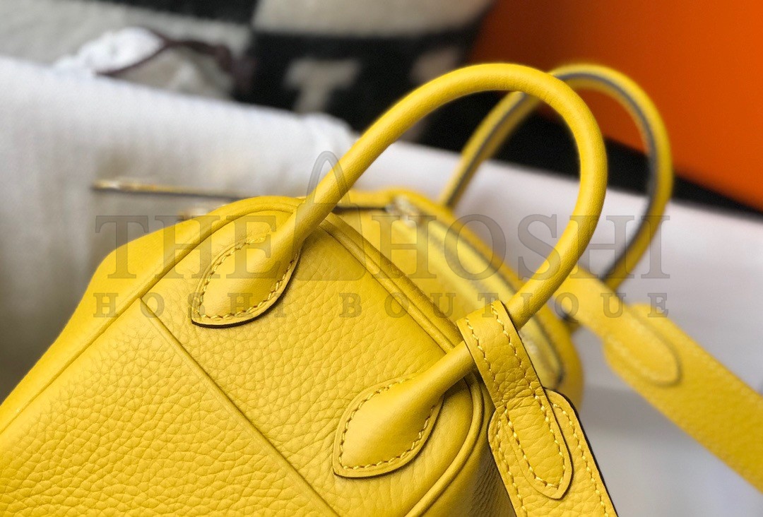 H**me5 Lindy Mini Bag In Yellow Clemence Leather GHW Master Quality