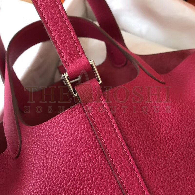 H**me5 Peach Picotin Lock PM 18cm Handmade Bag Master Quality