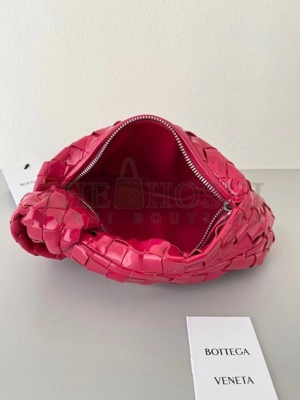 B0tt*ga Ven*ta BV Jodie Mini Bag In Red Intrecciato Patent Leather Master Quality