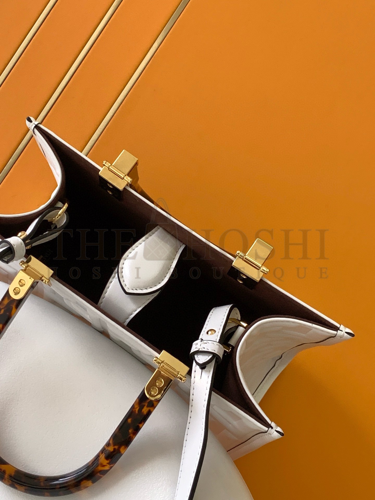 F**di Sunshine Small Tote Bag In White FF Calfskin Master Quality