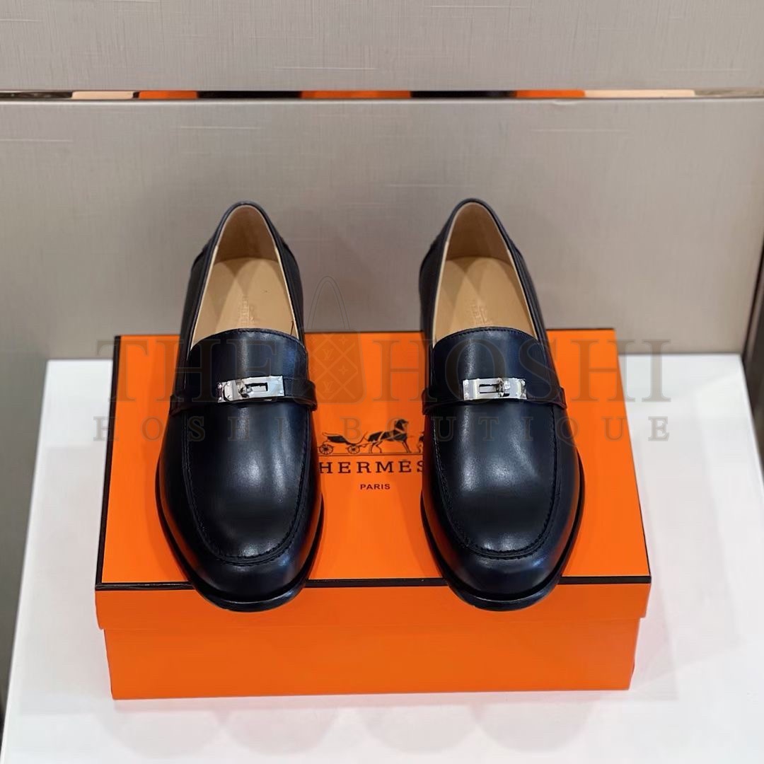 H**me5 Destin Loafers In Noir Calfskin Master Quality