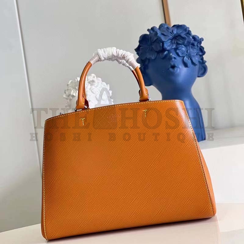L0vis Vvtt0n LV Women Marelle Tote MM Gold Miel Brown Epi Grained Cowhide Master Quality