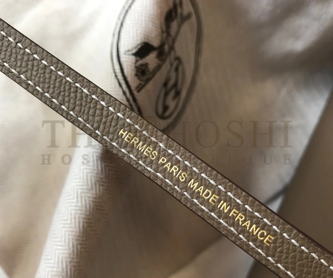 H**me5 Kelly Mini II Sellier Bag In Taupe Epsom Leather Master Quality