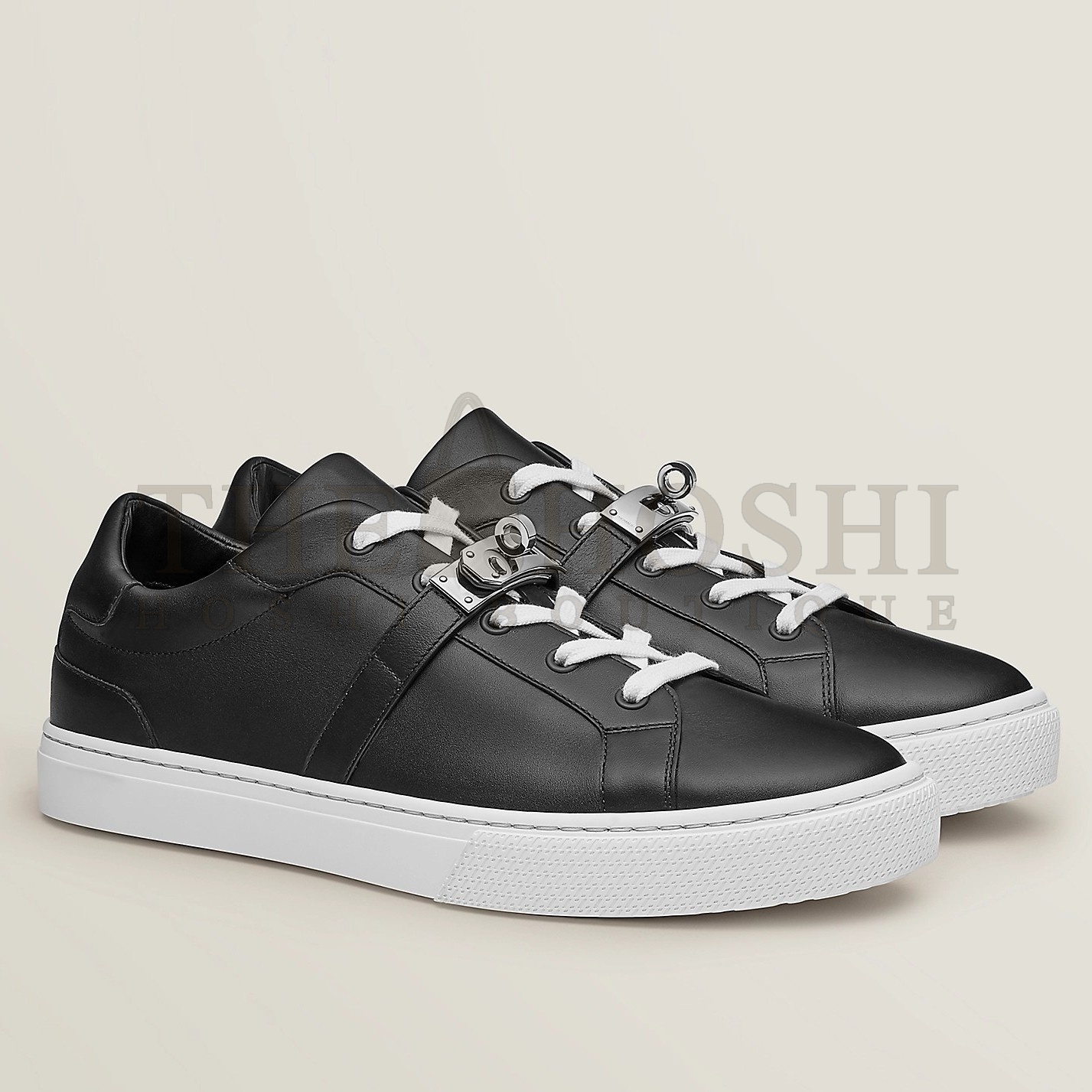 H**me5 Men's Day Sneakers in Black Leather Master Quality