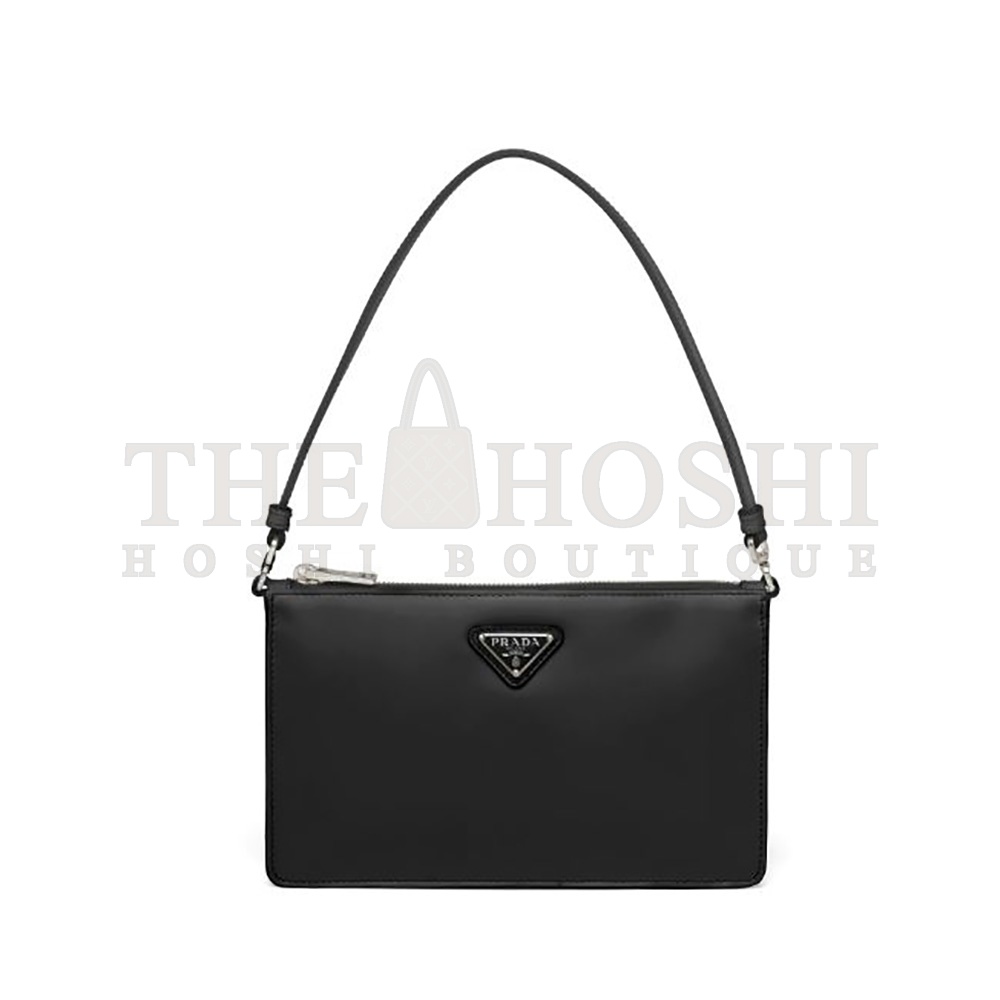 Pra*a Women Brushed Leather Mini-Bag-Black Master Quality