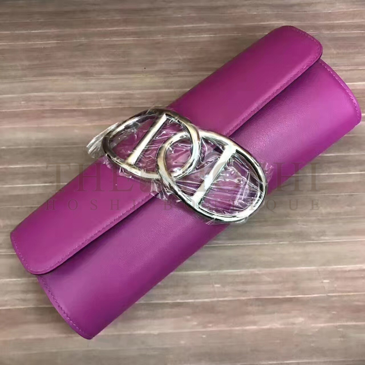 H**me5 Handmade Egee Clutch In Cyclamen Swift Leather Master Quality