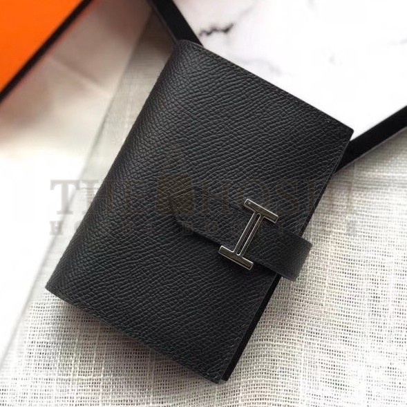 H**me5 Bearn Mini Wallet In Black Epsom Leather Master Quality
