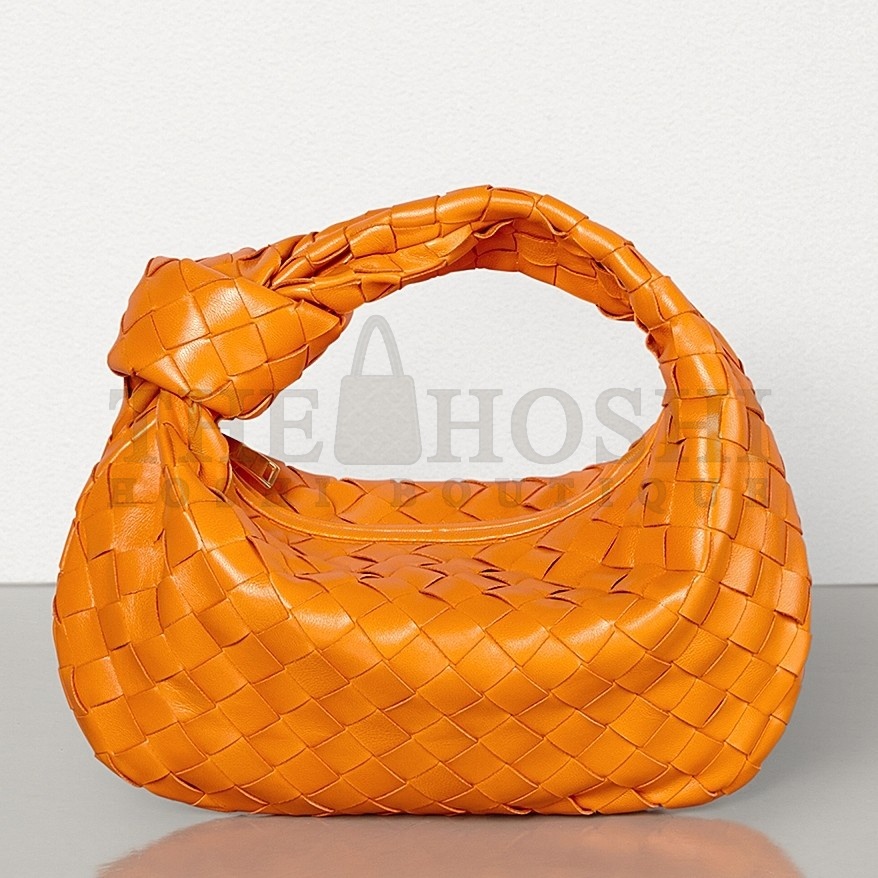 B0tt*ga Ven*ta Mini BV Jodie Bag In Orange Woven Leather Master Quality